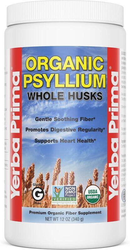 

Yerba Prima Organic Psyllium Whole Husks 12 oz 340g