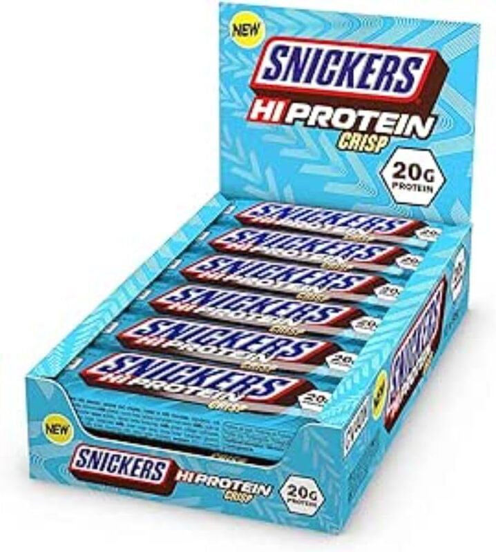 Snickers High Protein Crisp Bars Pack of 12