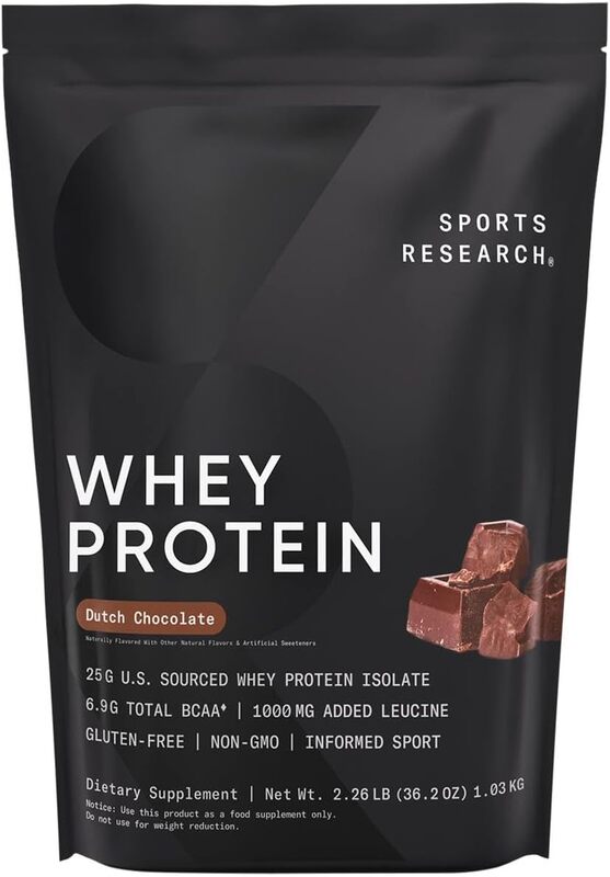 SR Whey Protein Isolate Protein Powder Dutch Chocolate 1.03kg 2.26lbs