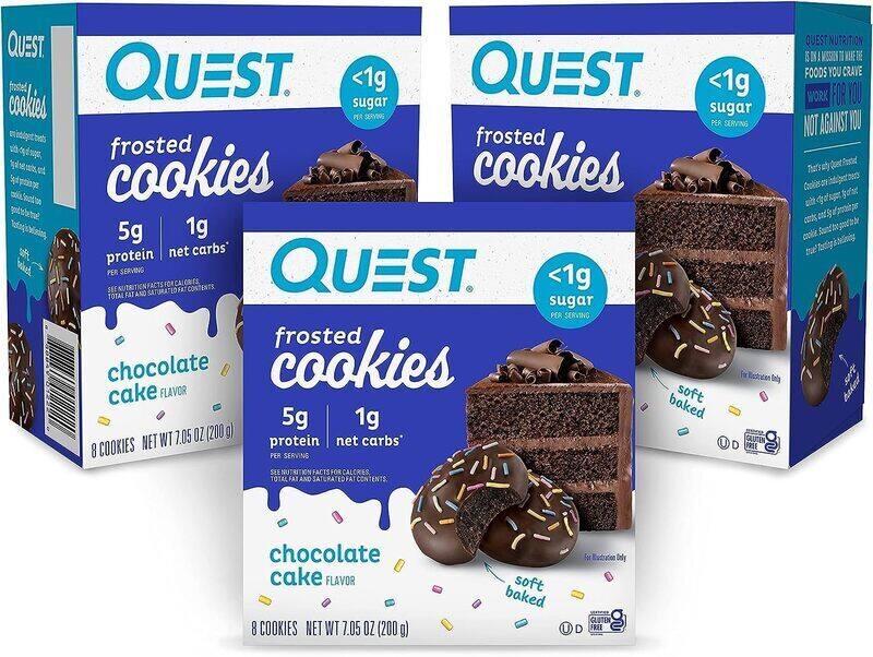 

Quest Nutrition Quest Frosted Cookies 200g Chocolate Cake 1.76oz 1x8