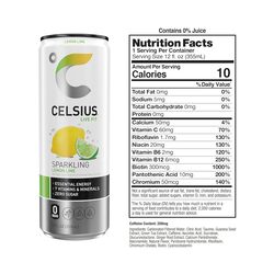 Celsius Fitness Drink 12oz 12/Case Lemon Lime