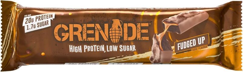 Grenade High Protein Low Sugar Bar Fudged Up 60g Pack of 12