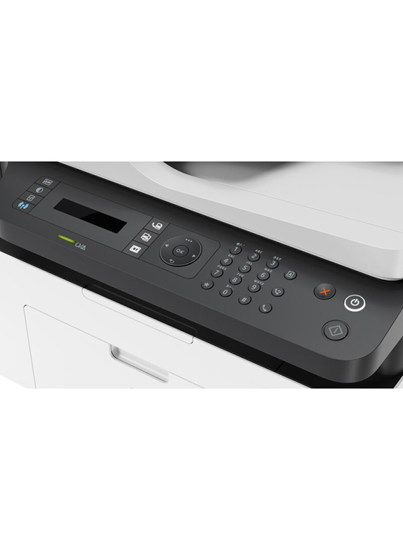 HP Mono MFP 137FNW Laser Printer, 4ZB84A, White/Black