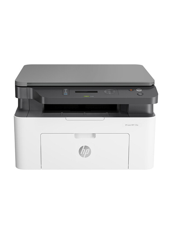 

HP Mono MFP 135W Laser Printer, 4ZB83A, White/Black