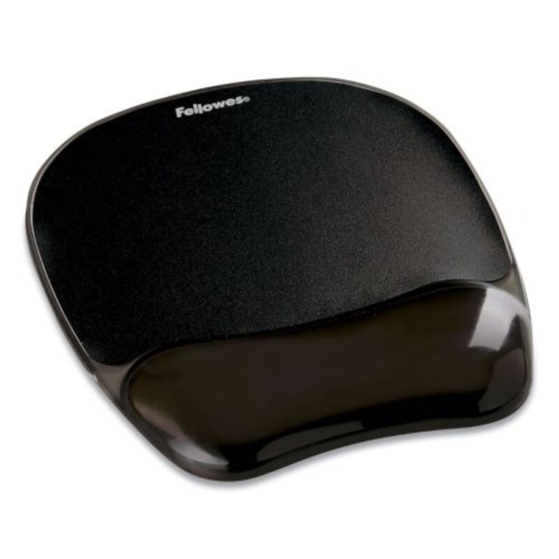 Fellowes CRYSTALS MOUSEPAD WRIST SUPPORT - BLACK