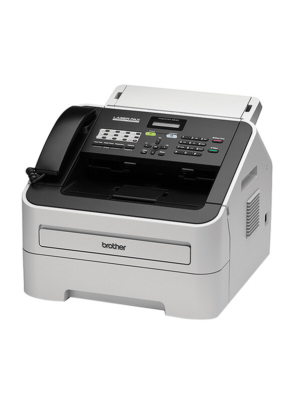 

Brother FAX-2840 Laser Fax Machine, White/Black