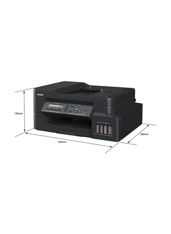 Brother Ink Tank DCP-T720DW Wi-Fi All In One Inkjet Printer, Black