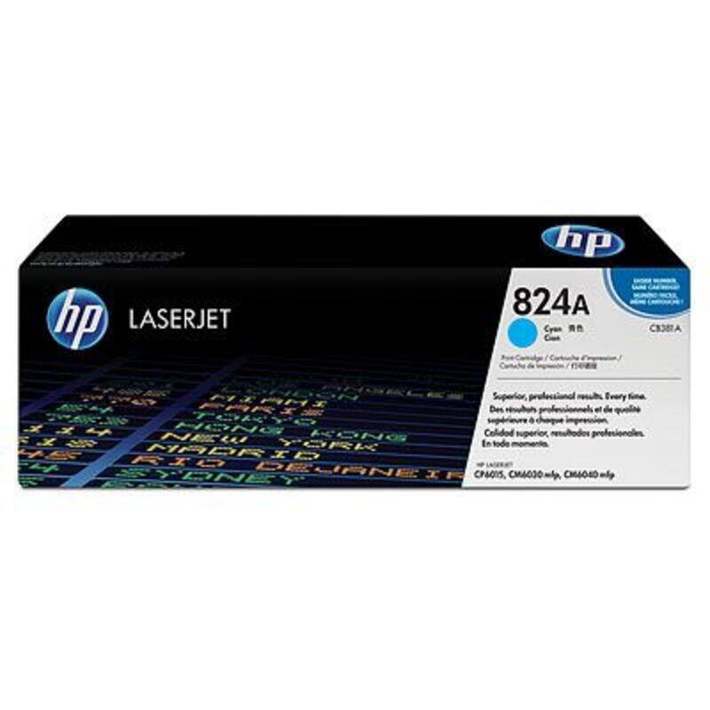 

HP 824A Cyan LaserJet Toner Cartridge (CB381A)