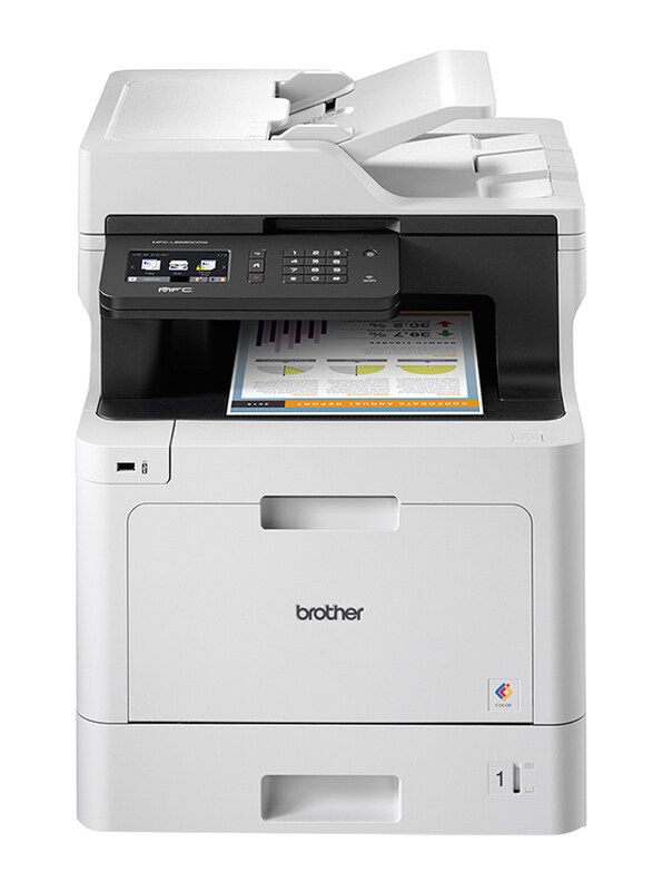 

Brother MFC-L8690CDW Wi-Fi All-in-One Laser Printer, White