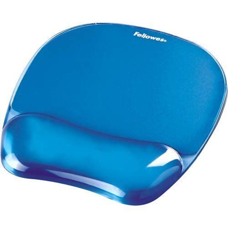 Fellowes CRYSTALS MOUSEPAD WRIST SUPPORT - BLUE