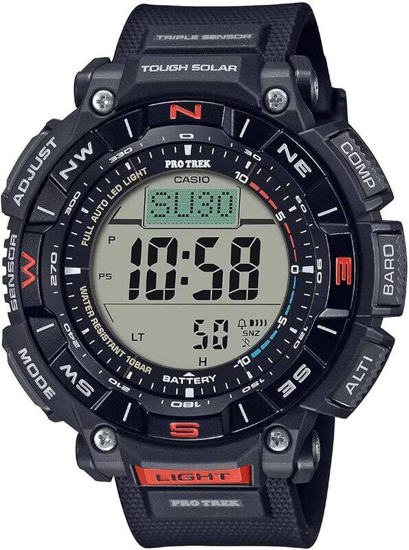 

Casio Pro Trek Watch - PRG-340-1DR Clear Dial, Black Band