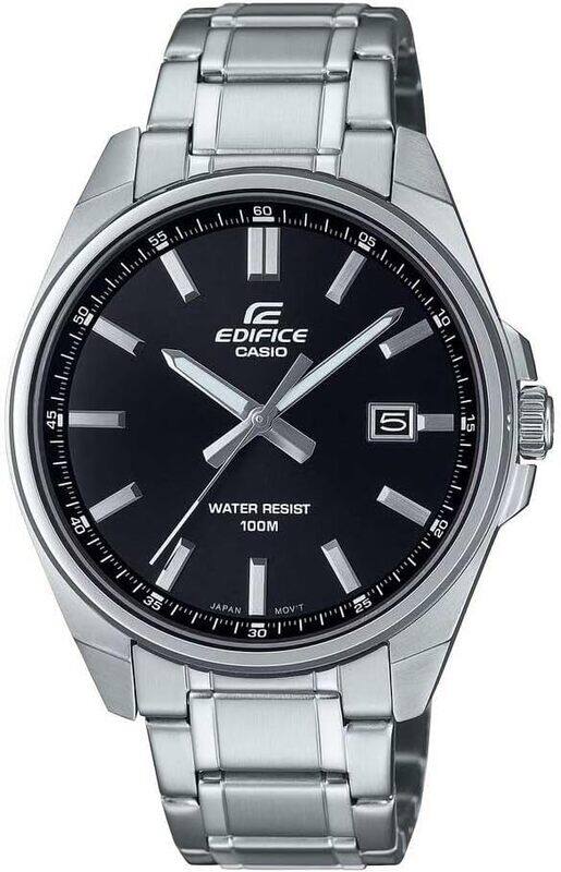 

Casio Edifice Men's Watch EFV-150D-1A 3-Hand Analog Stainless Steel Band Mineral Glass