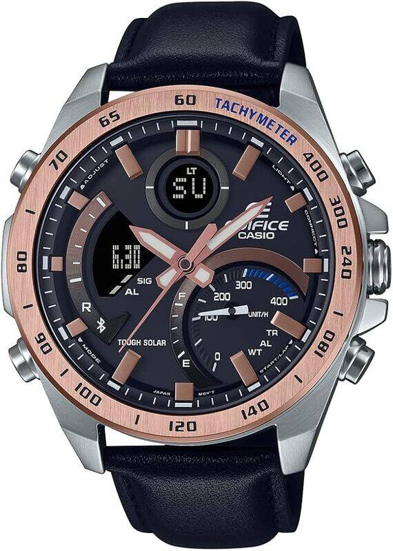 

Casio Edifice Bluetooth Connect Analog-Digital Rose Gold Dial Men's Watch