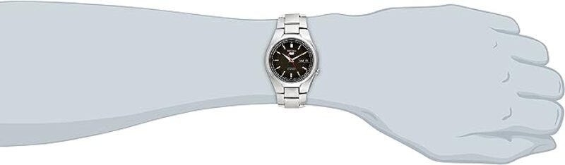Seiko Men's Seiko 5 Japanese Automatic Watch With Analog Display And Stainless Steel Strap Snk607