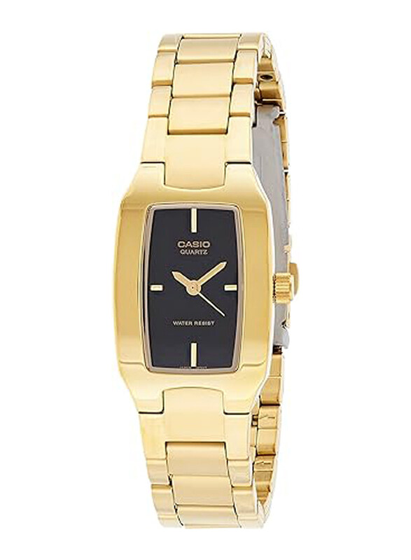 

Casio Analog Watch for Woman with Stainless Steel Band, Water Resistant, LTP-1165N-1CRDF, Gold-Black
