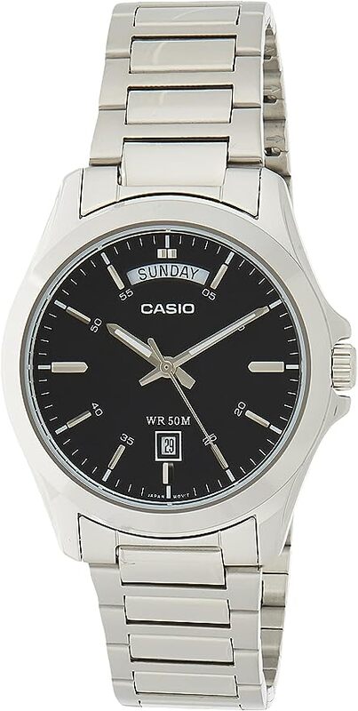 

Casio Men's Black Dial Stainless Steel Band Watch - Mtp-1370D-1A1Vdf