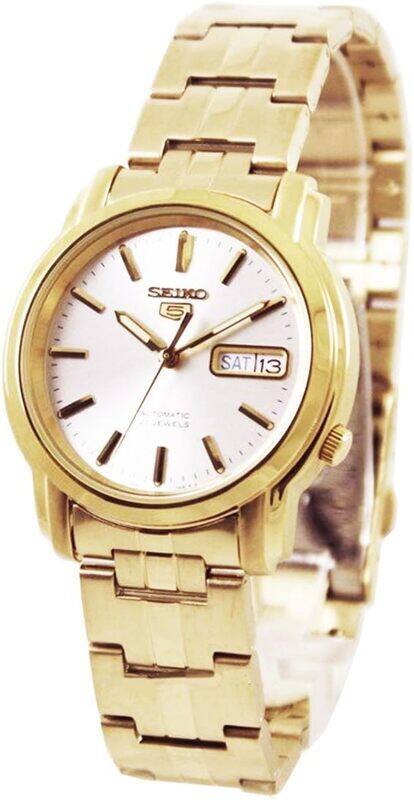 

Seiko SNKK74K1 5 Automatic Mens Analog Silver Business Automatic