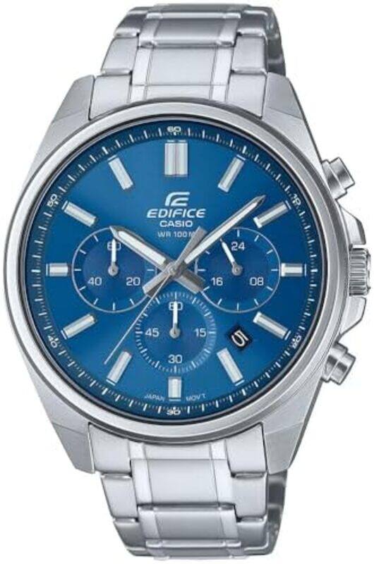 

Casio Edifice Men's Watch - EFV-650D-2AVUDF blue Dial, Silver Band