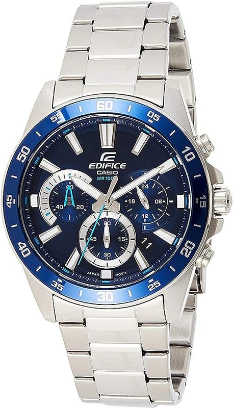 

Casio Edifice Men's Blue Dial Stainless Steel Chronograph Watch - EFV-570D-2AVUDF