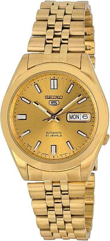 

Seiko automatic 21 Jewels Calendar golden Stainless steel watch SNXC38J5