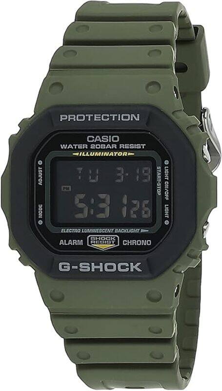 

Casio G-Shock Quartz Watch for Men, Digital Dial Resin Band - DW-5610SU-3DR