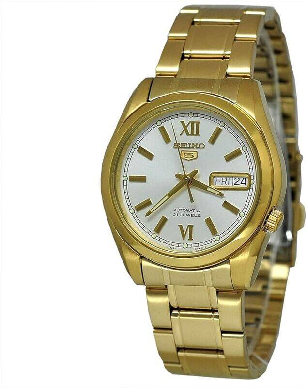 

Seiko SNKL58K1 5 Automatic Mens Analog White Business Automatic