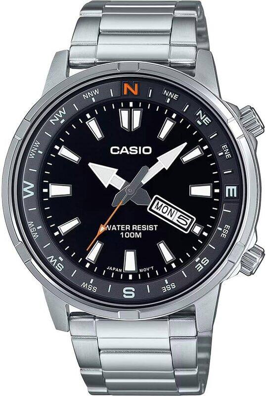 

Casio Men's Analog Sporty Stainless Steel Band Watch MTD130D-1A4 MTD ...