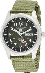 Seiko 5 Men's Green Dial Nylon Band Automatic Watch - SNZG09J1