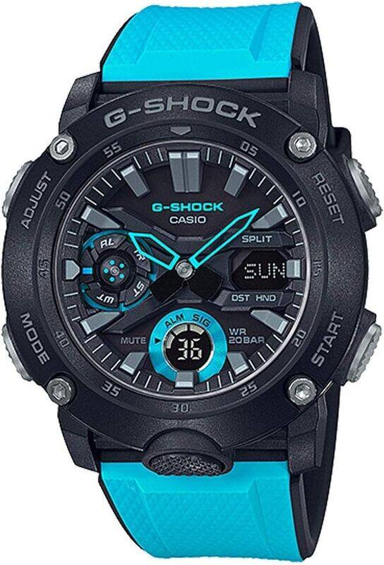 

G-Shock Men's Casio Carbon Core Guard Blue Resin Band Watch GA2000-1A2