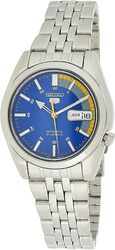 Seiko Men's Seiko 5 Automatic Watch With Analog Display And Stainless Steel Strap Snk371K