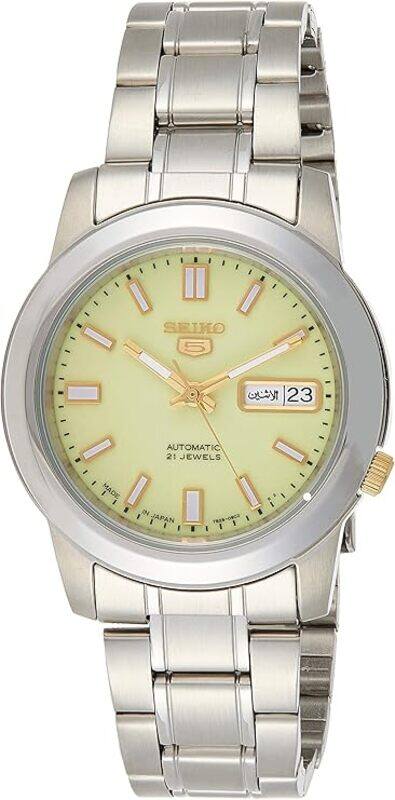 

Seiko Mens Automatic Watch, Analog Display And Stainless Steel Strap SKKK19J1