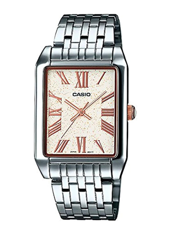 

Casio Analog Watch for Men with Stainless Steel Band, MTP-TW101D-7AVDF, Silver-Off White