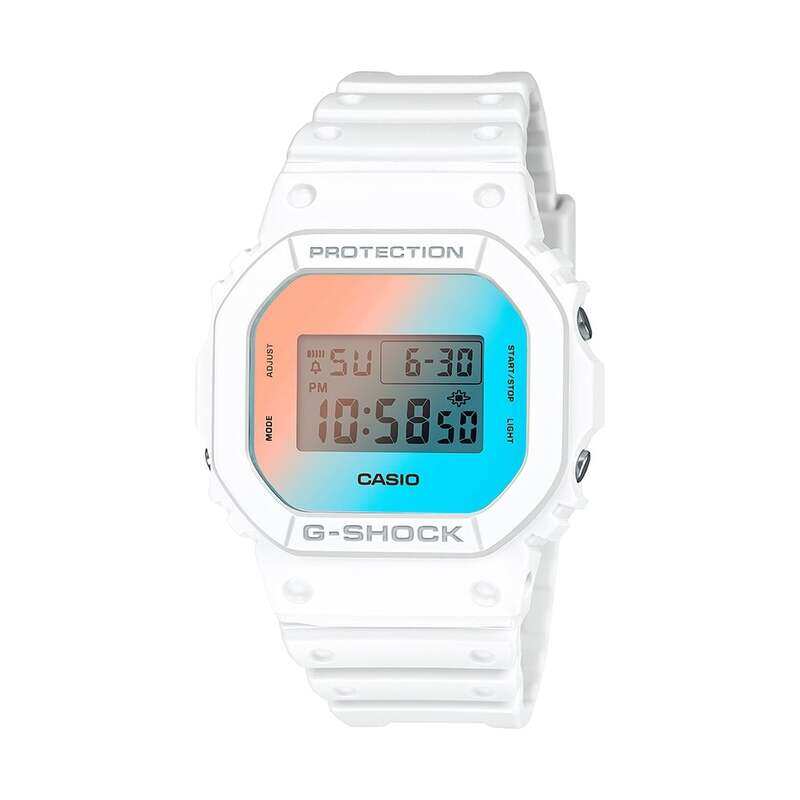

CASIO G SHOCK Digital White Band Mens Watch DW-5600TL-7DR
