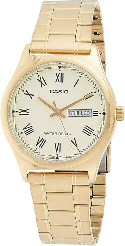 

Casio Men's Watch - MTP-V006G-9BUDF Gold Dial, Gold Band