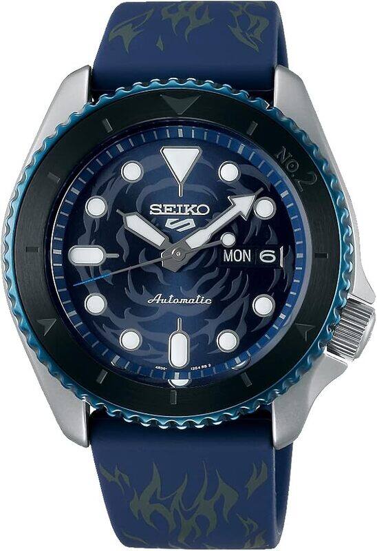 

Seiko 5 Sports One Piece ‘Sabo’ Automatic Black Dial Black Silicone Strap SRPH71K1