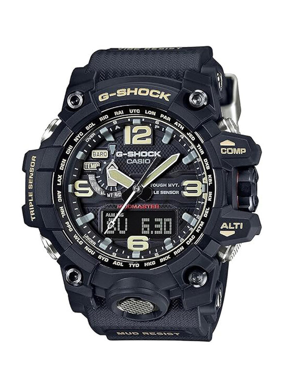 

Casio G-Shock Mudmaster Analog + Digital Watch for Men with Resin Band, Water Resistant, GWG-1000-1ADR(G654), Black