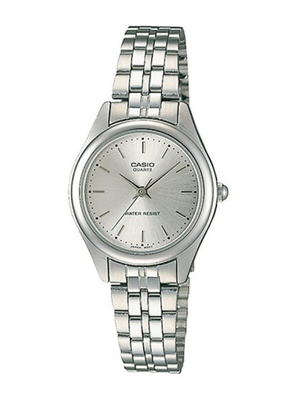 

Casio Analog Watch for Women with Stainless Steel Band, Water Resistant, LTP1129A, Silver