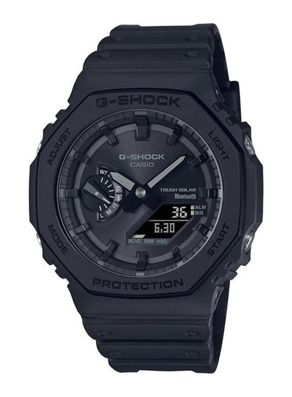 

Casio G-Shock Analog Watch for Men with Plastic Band, Water Resistant, GA-B2100-1A1DR, Black