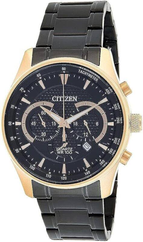 

Citizen Mens Quartz Watch, Chronograph Display And Stainless Steel Strap