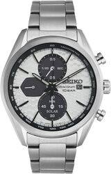 Seiko Men's Quartz Watch Stainless Steel with Silicone Strap