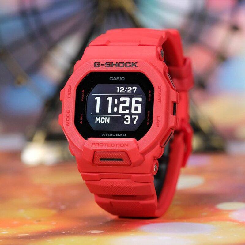 

Casio G-Shock GBD-200RD-4D G-SQUAD Sporty Vibrant Red Mobile Link Training Watch