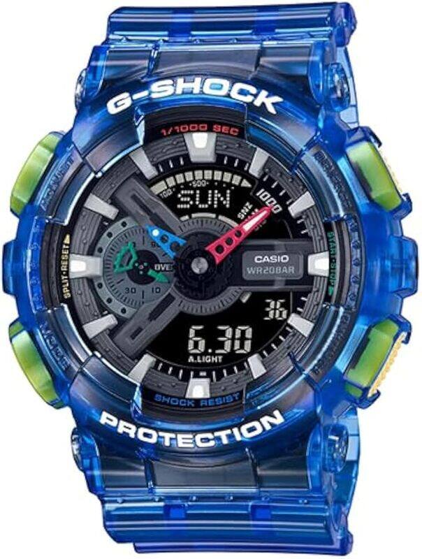 

Casio G-Shock Watch - GA-110JT-2ADR Clear Dial, Blue Band