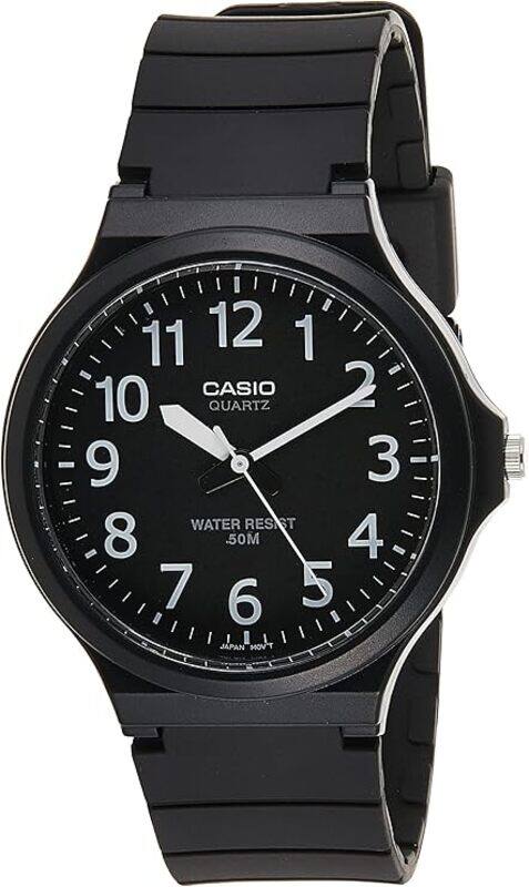 

Casio Analog Leather Strap Black Dial Quartz MW-240-1B