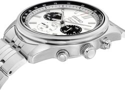Seiko Dress Chronograph Men's Watch SSB425P1, Silver, Silver, Modern