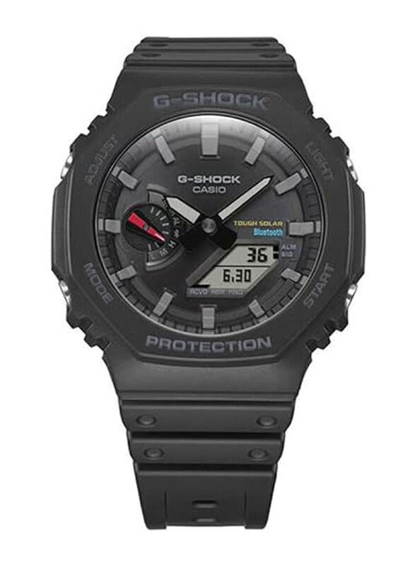 

Casio G-Shock Analog + Digital Watch for Men with Resin Band, Water Resistant, GA-B2100-1ADR, Black