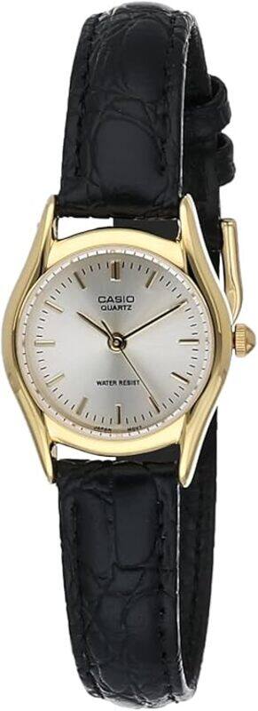 

Casio Womens Quartz Watch, Analog Display and Leather Strap