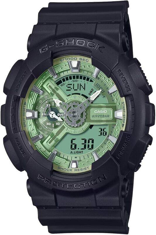 

Casio Mens Resin G-Shock Analog-Digital Green Dial Watch