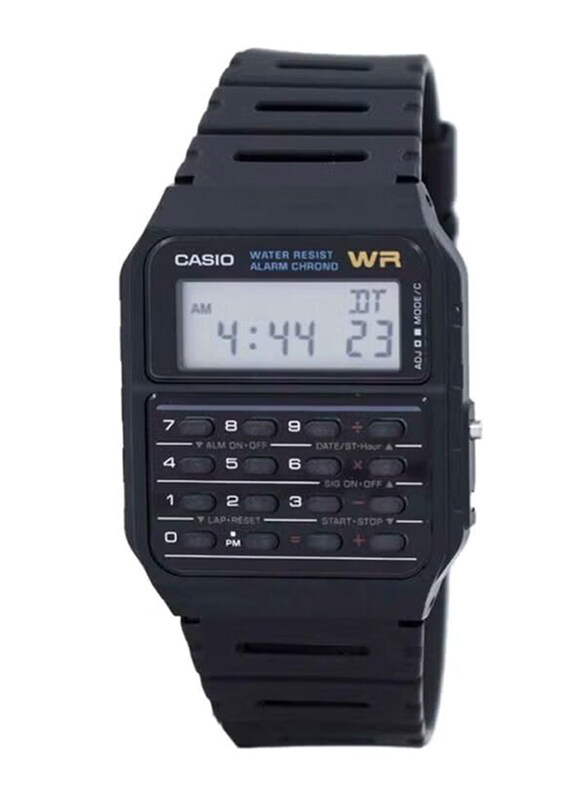 

Casio Digital Watch for Men with Rubber Band, Water Resistant, CA53W-1ZDR, Black