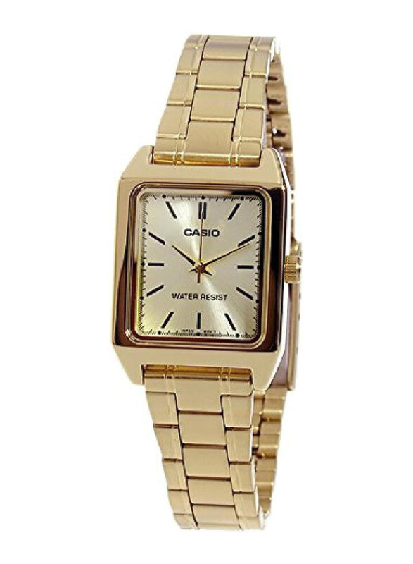 

Casio Analog Watch for Women with Stainless Steel Band, Water Resistant, LTP-V007G-9EUDF, Gold