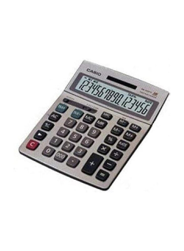 

Casio Desktop Calculator with Tax & GT Keys, Grey